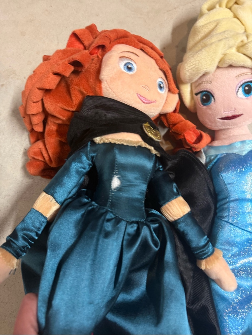 Disney Princess Plush Doll in Teal Dress with Red Hair